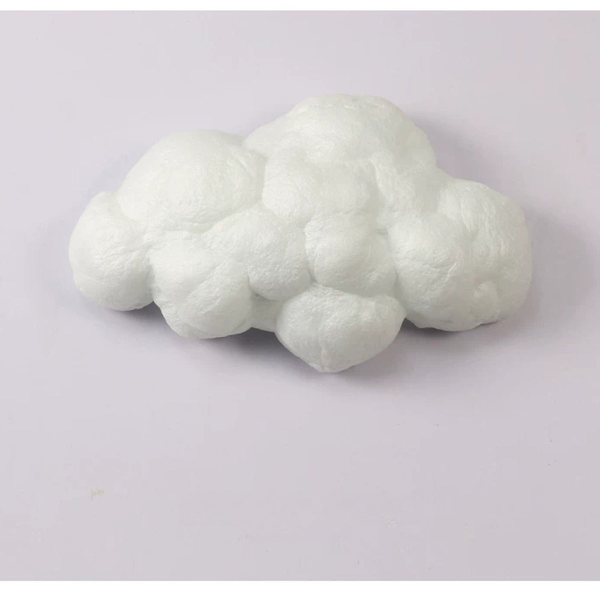 Cotton cloud wall lamp switched off, soft white sculpted texture