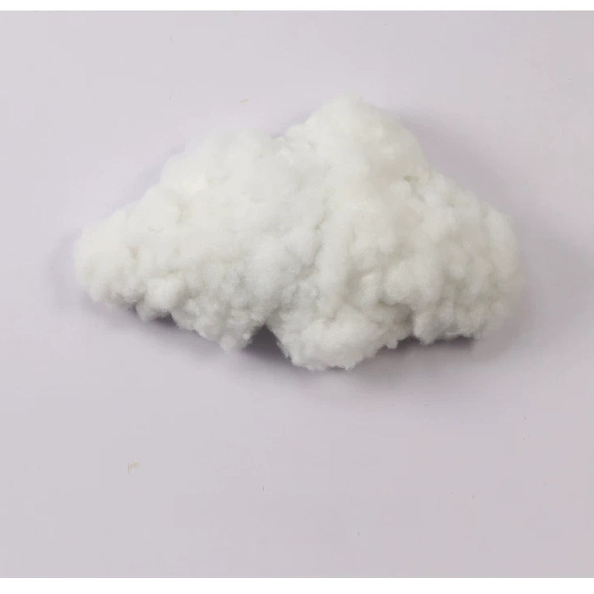Silk-touch cloud lamp switched off showing its wispy fibre texture