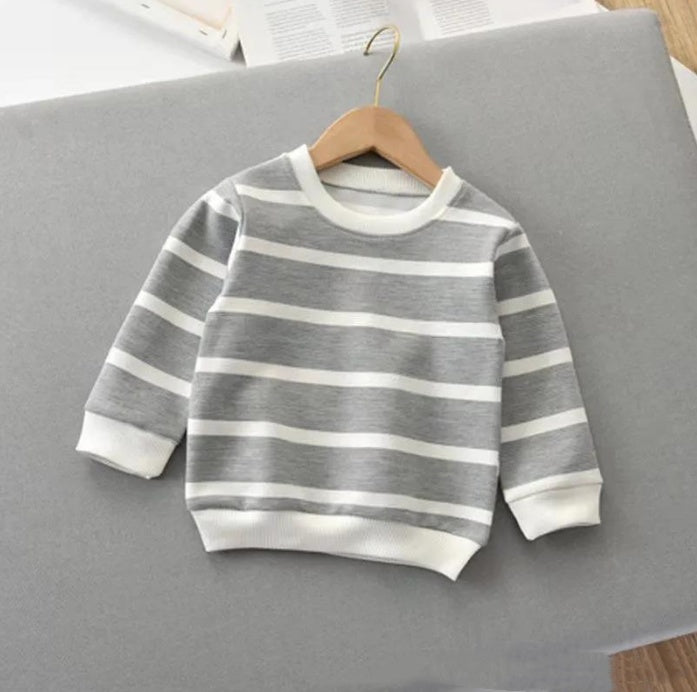 Striped Pullover Long-sleeved Sweater