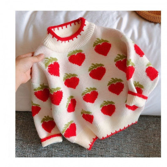 Strawberry Warm Velvet Sweater