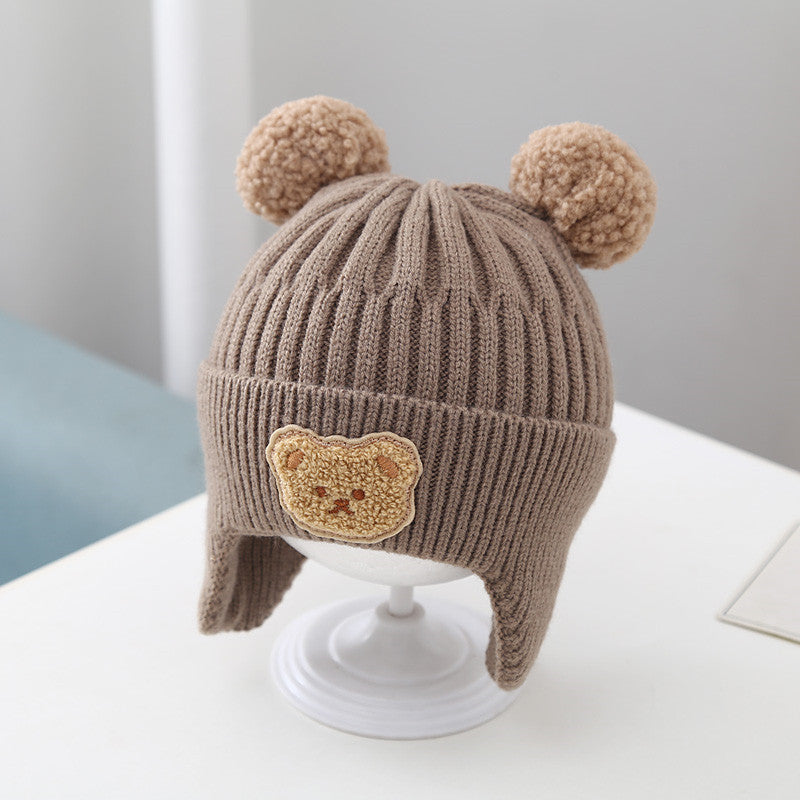 Knitted Bear Warm Cap