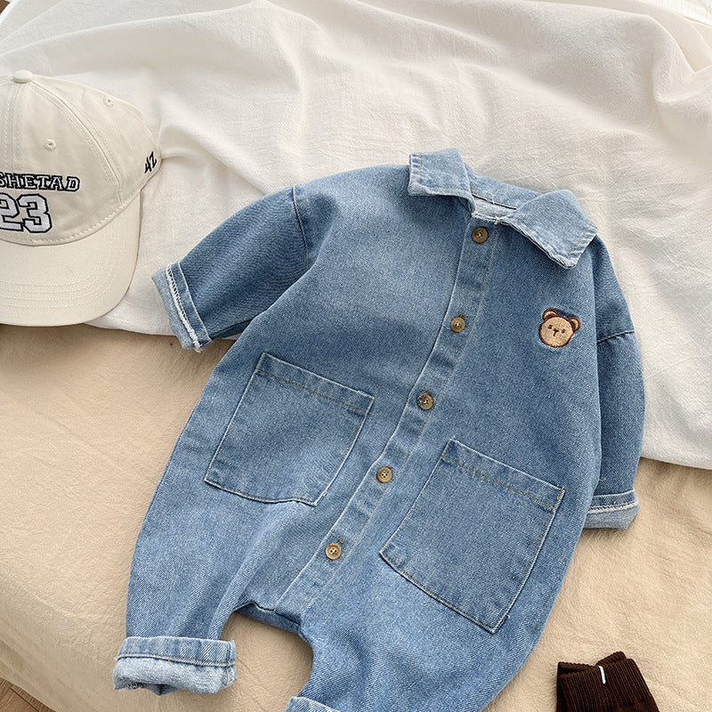 Baby Casual Denim Jumpsuit