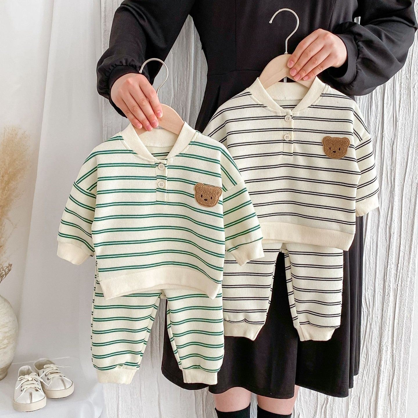 Baby Plaid Bear Sweater & Pants