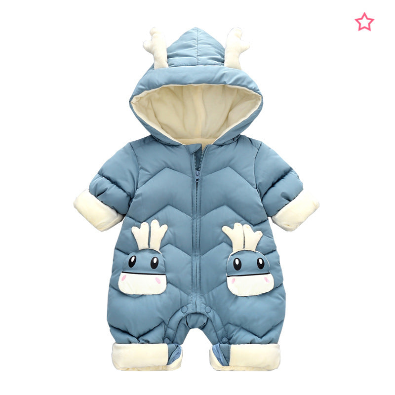 Baby Winter Deer Romper