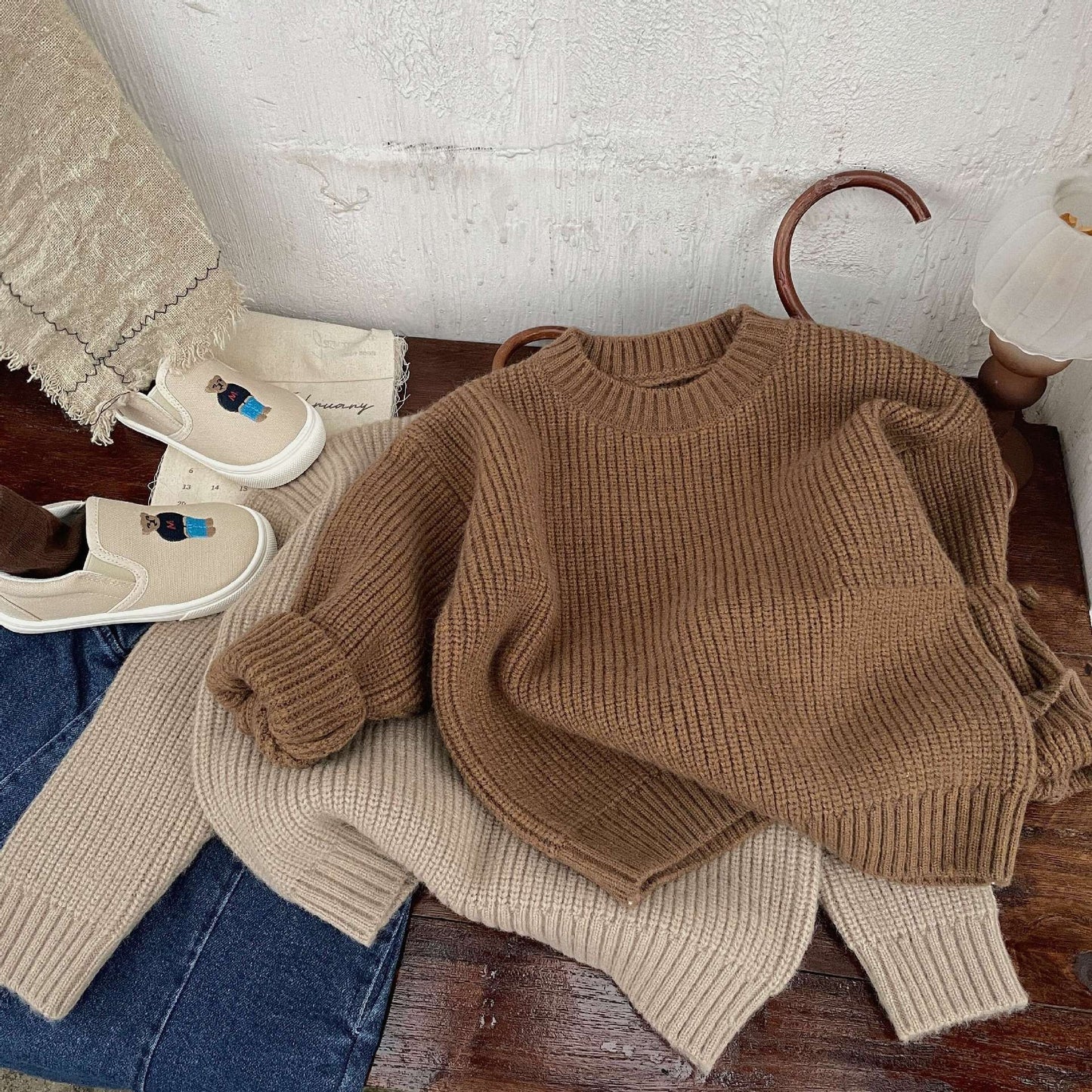 Western Style Loose-fitting Sweater