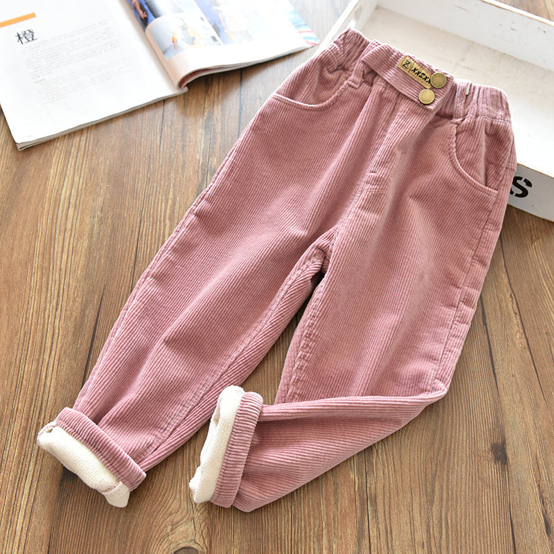 Velvet Thickened Corduroy Trousers