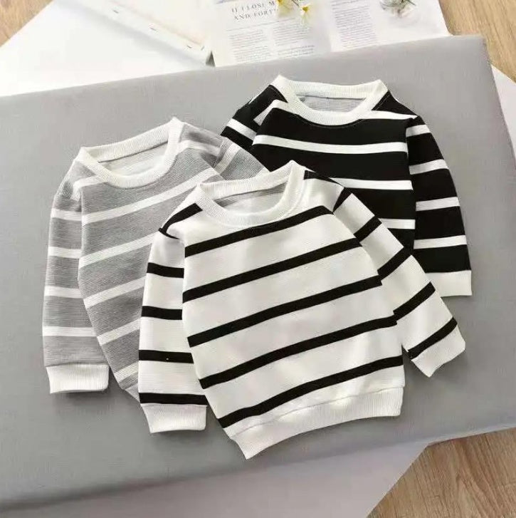 Striped Pullover Long-sleeved Sweater