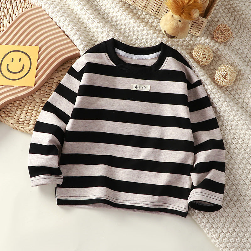 Cute Long Sleeve Striped Sweater