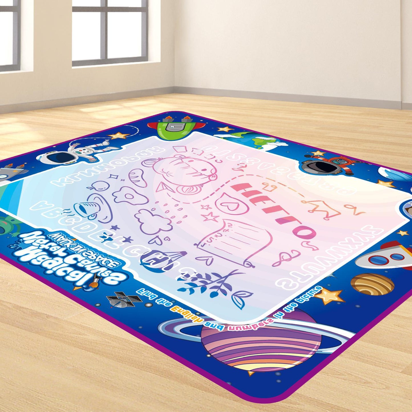 Water Doodle Mat Kids Toys Reusable Painting Writing Doodle Water Color Drawing Board Toddlers Preschool Education Toys