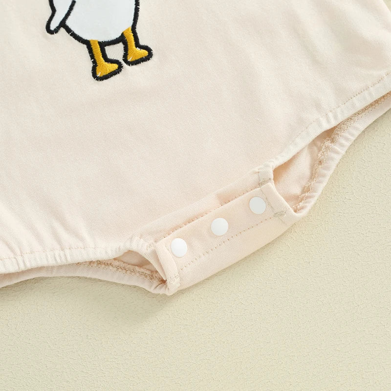 Simple Cartoon Goose Romper