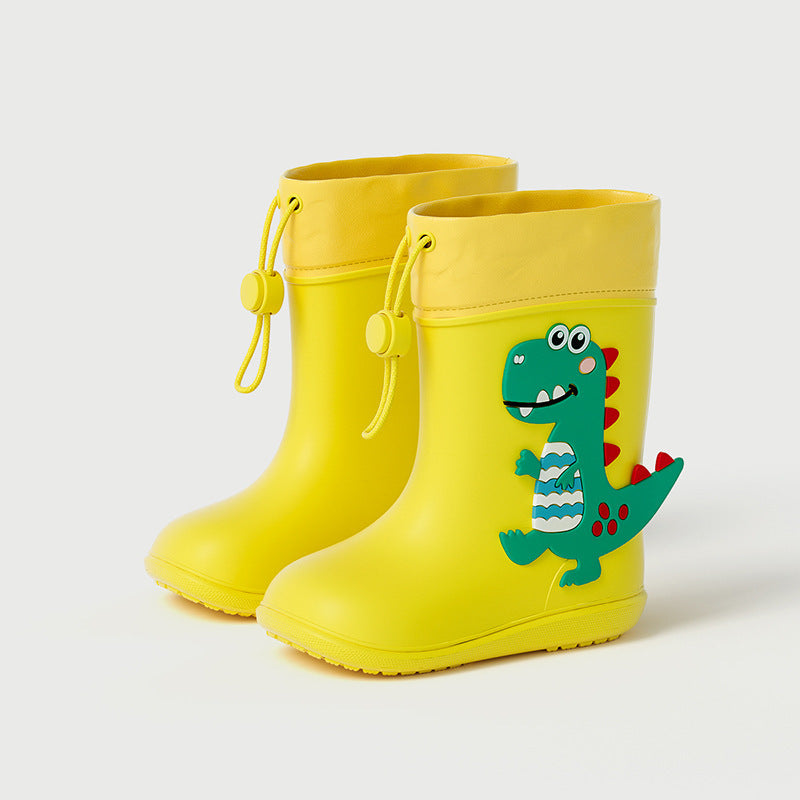 Colorful Dino Rain Boots