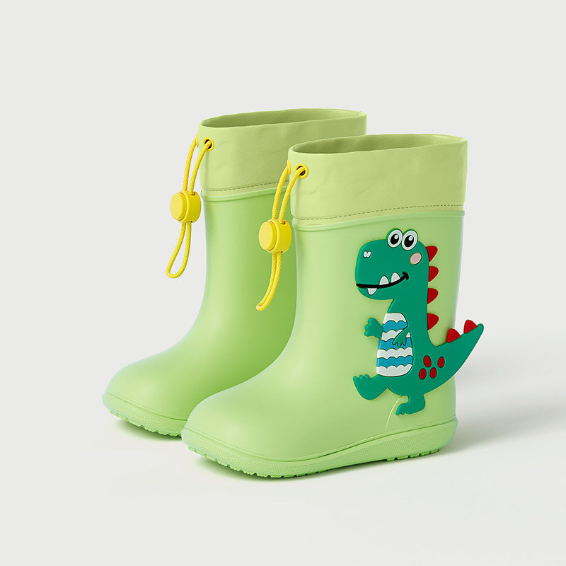 Colorful Dino Rain Boots