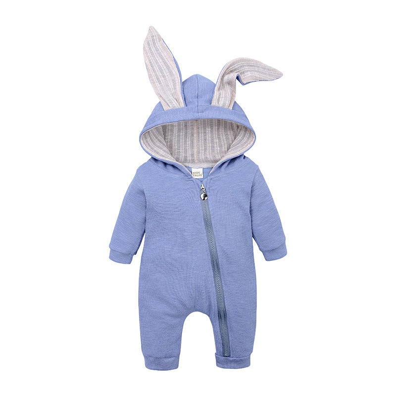 Rabbit Ear Zipper Jumpsuit