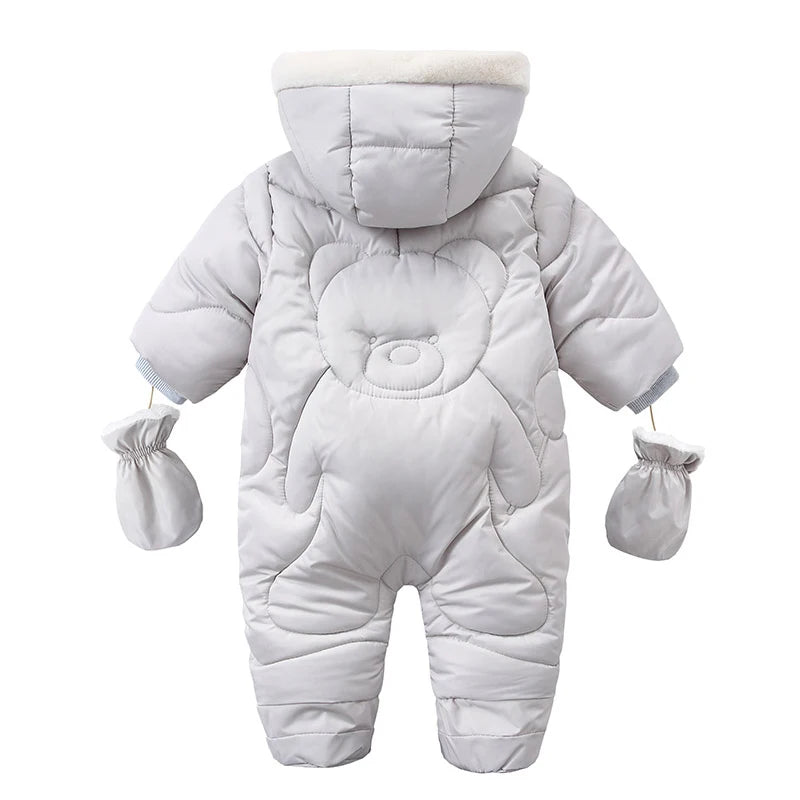 Panda Snuggles Hooded Baby Snowsuit