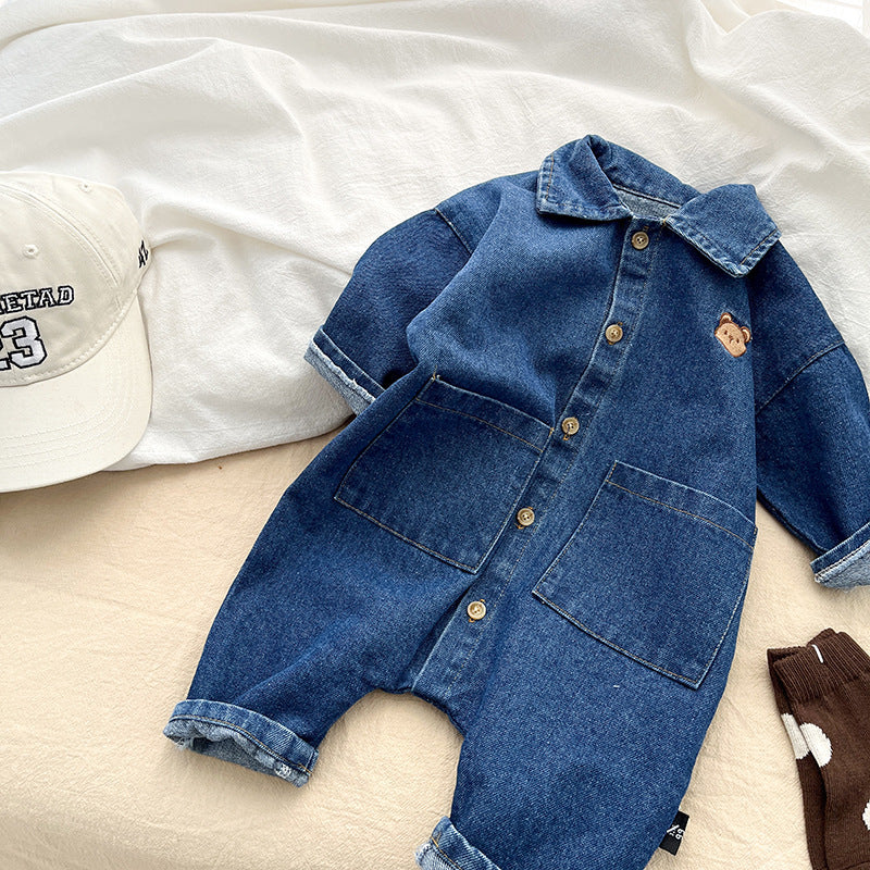 Baby Casual Denim Jumpsuit