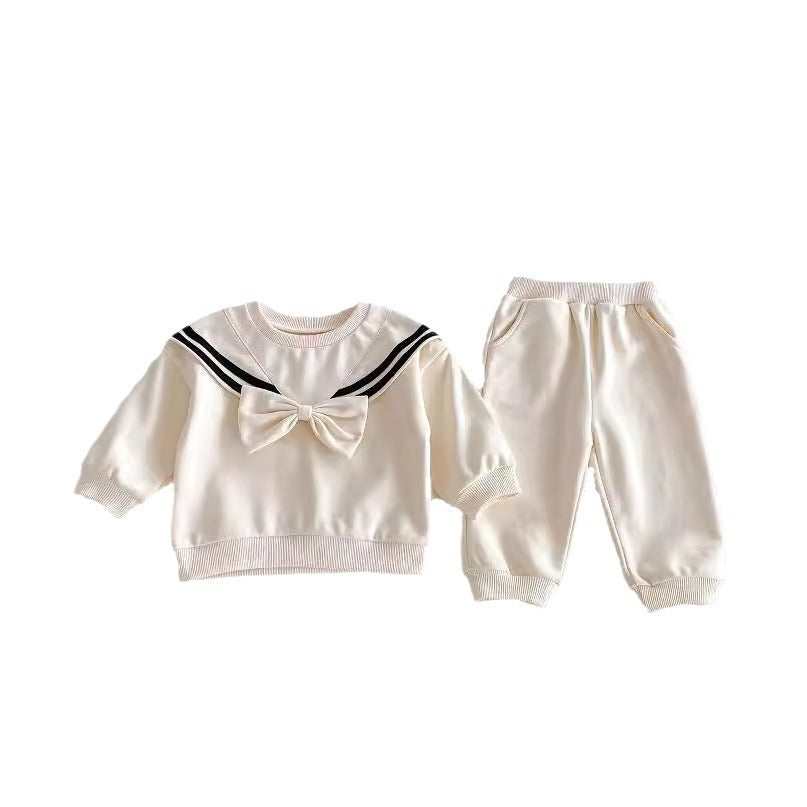 Sweater Trousers Baby Leisure Long Sleeve 2 Pieces Suit