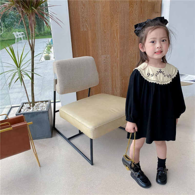 Girls Fashion Pure Cotton Embroidery Princess Dress