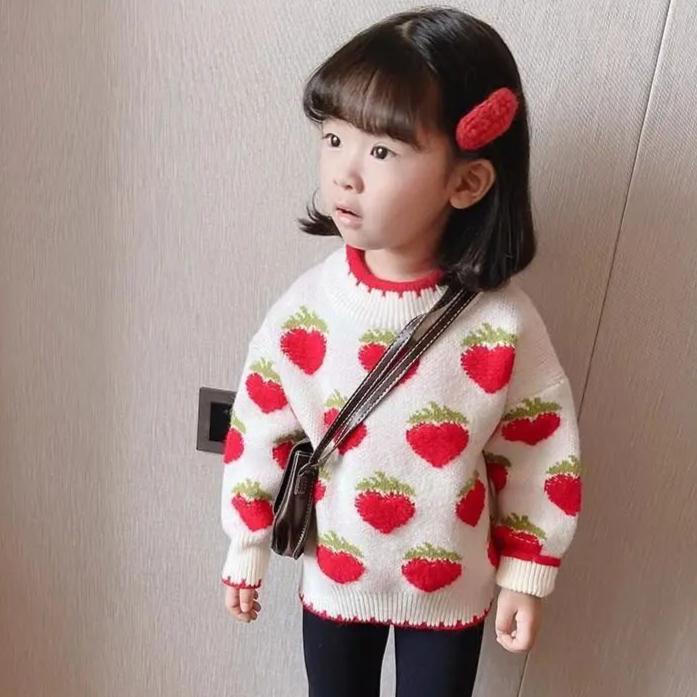 Strawberry Warm Velvet Sweater