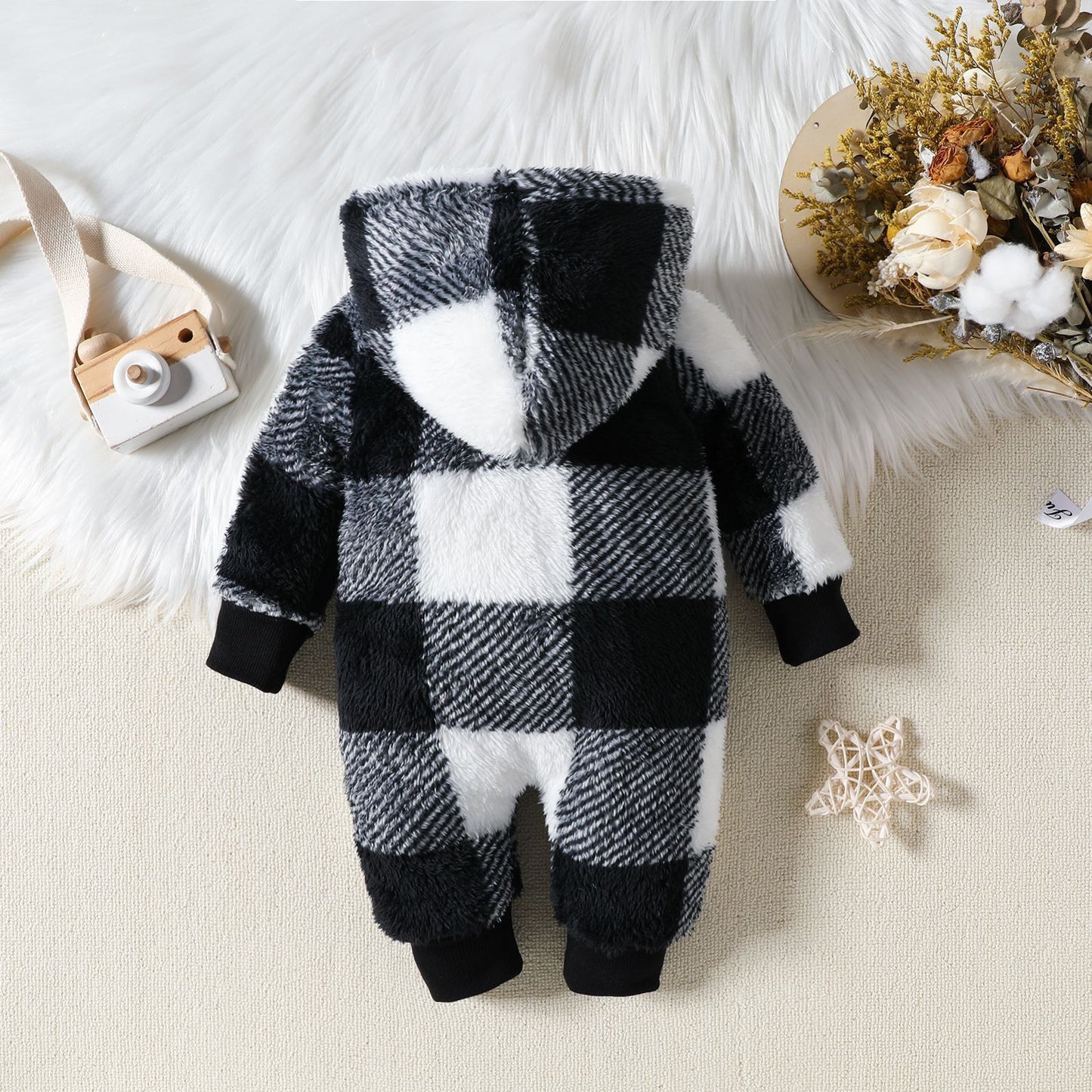 Baby Warm Hooded Jumpsuit