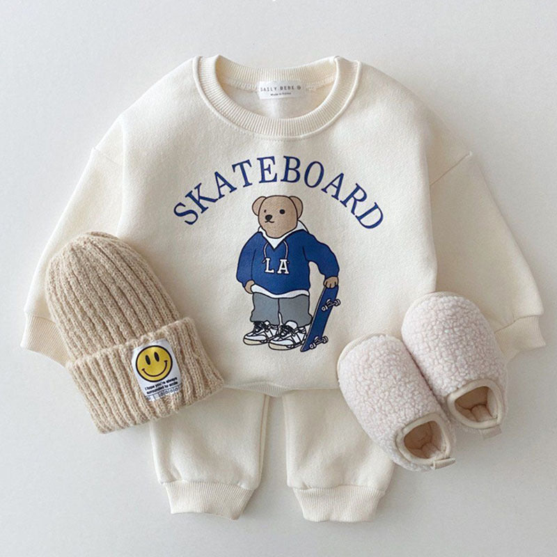 Skateboard Bear Casual Set