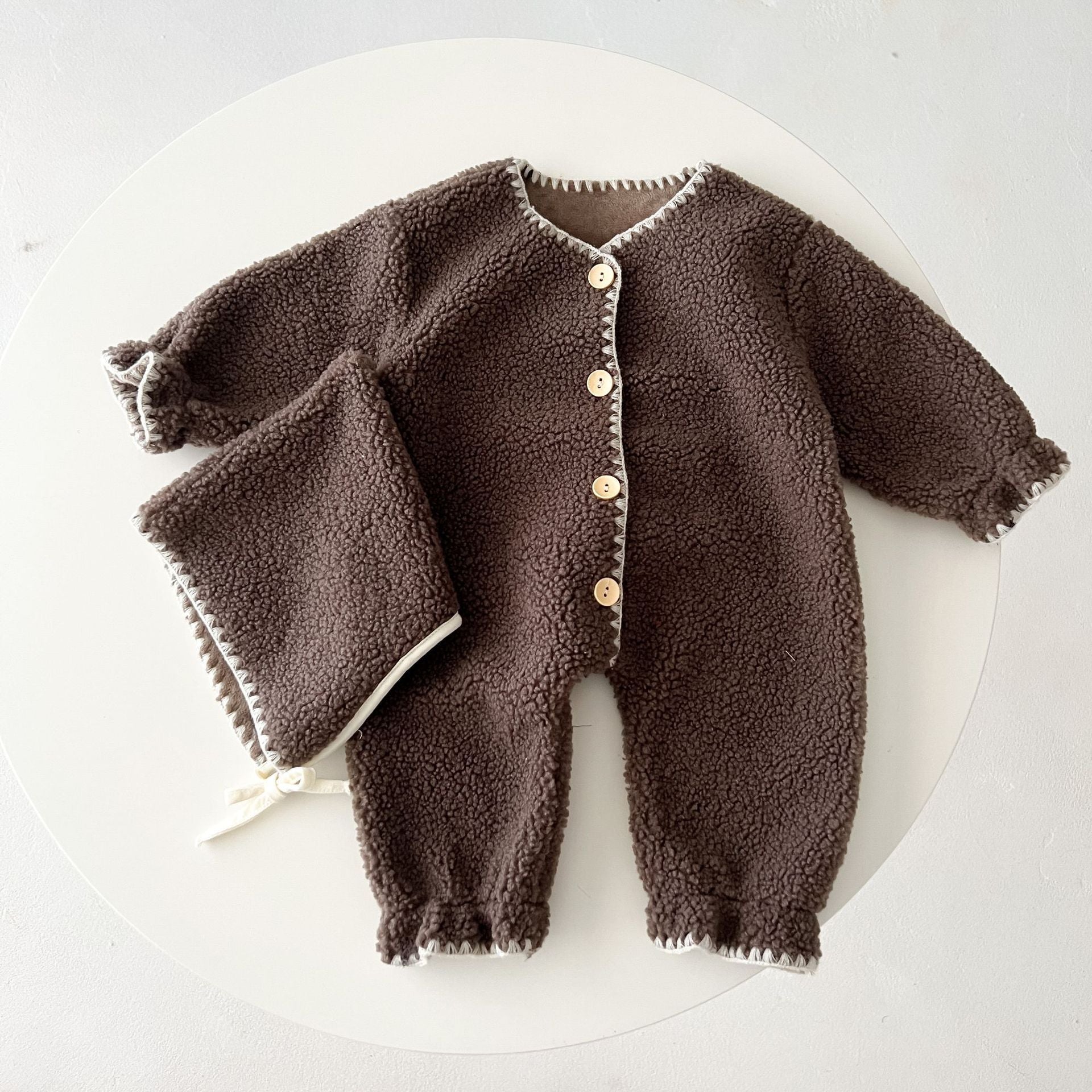 Fleece-lined Baby Romper