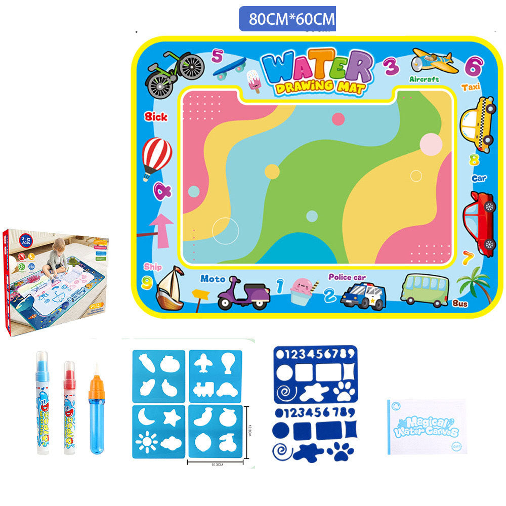 Water Doodle Mat Kids Toys Reusable Painting Writing Doodle Water Color Drawing Board Toddlers Preschool Education Toys