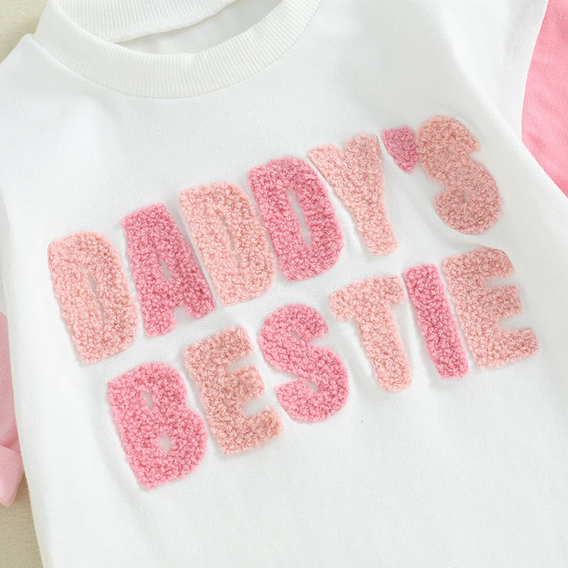 DADDY'S BESTIE Embroidered Bodysuit