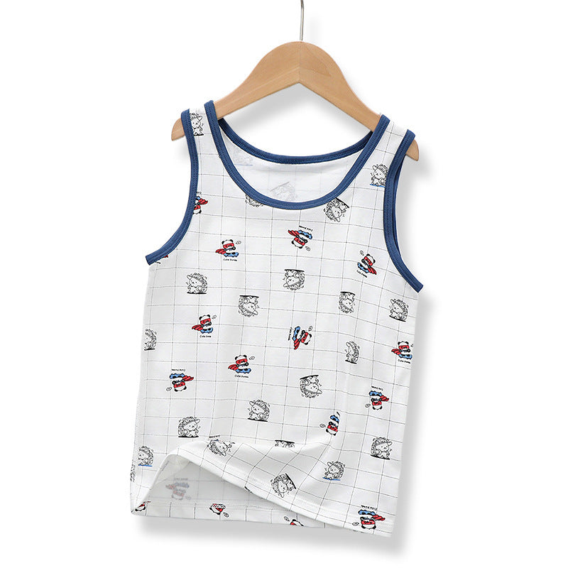 Breathable Bottoming Cotton Boys' Vest