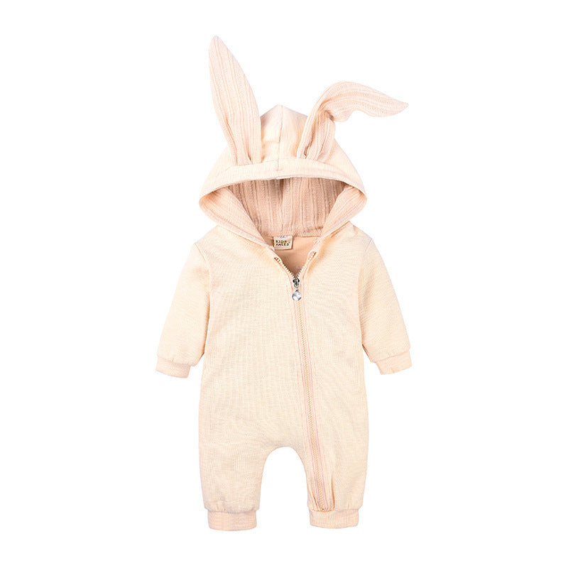 Rabbit Ear Zipper Jumpsuit