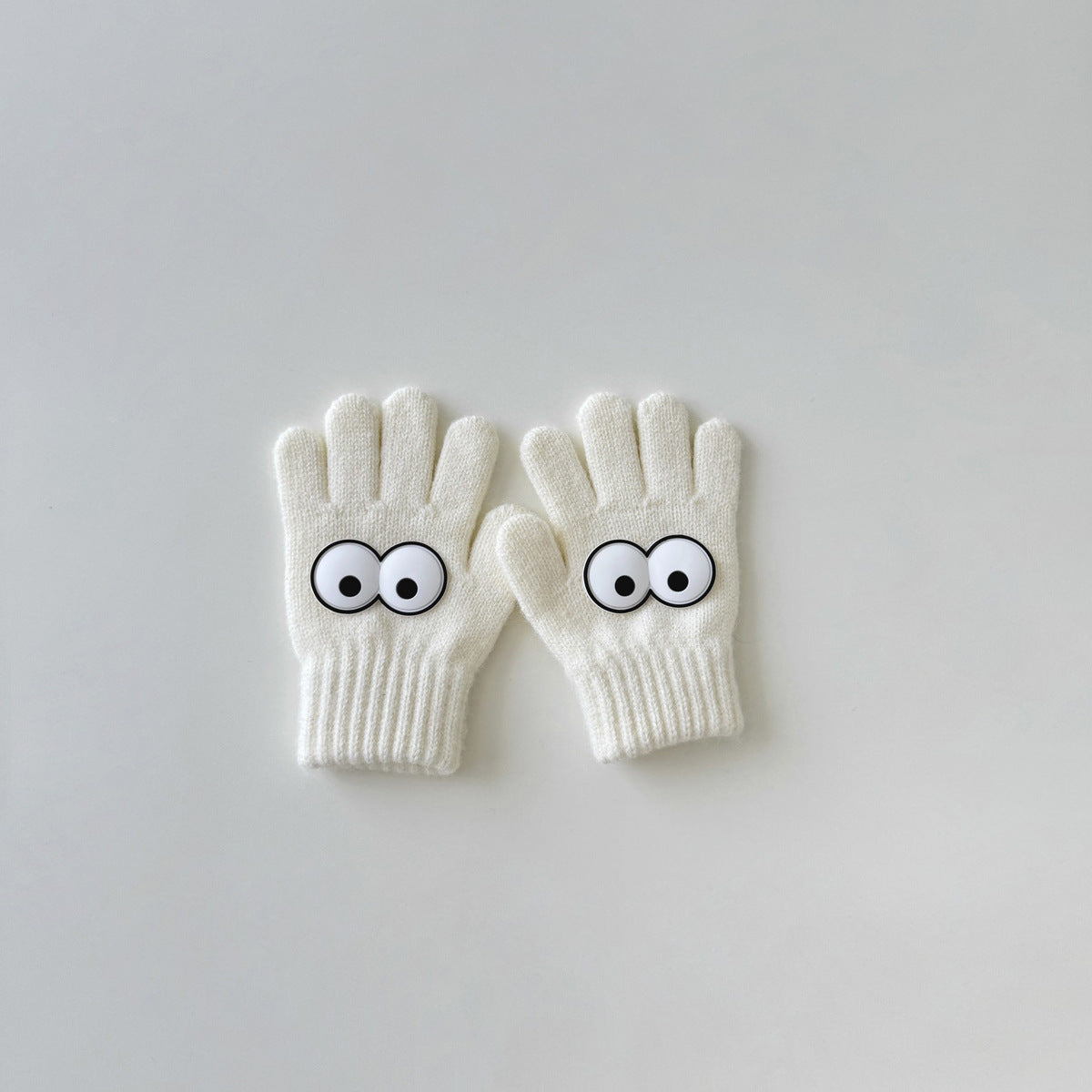 Warm Wool Knitted Five-finger Baby Gloves