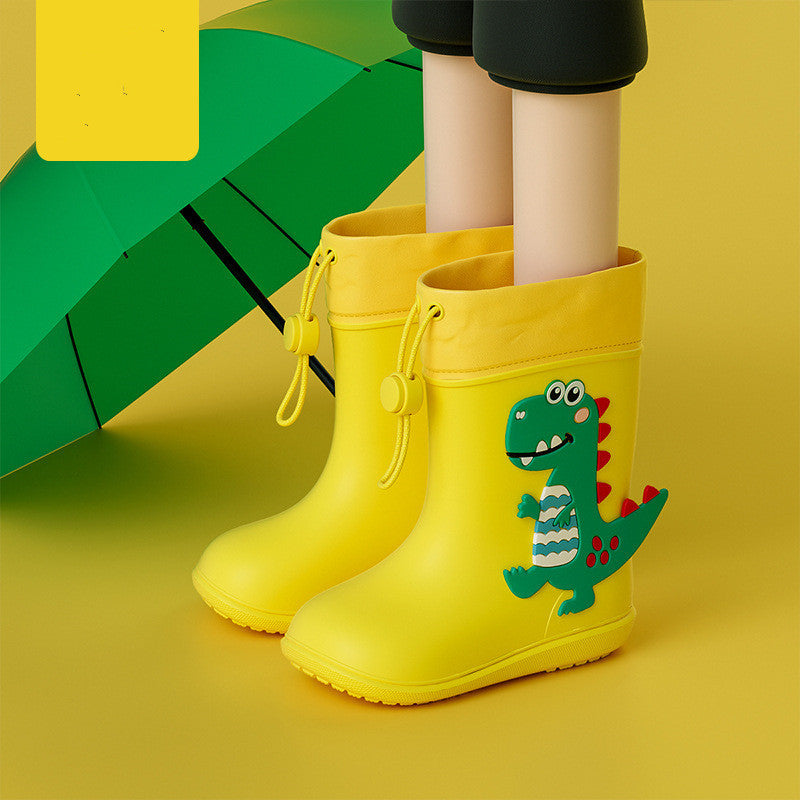 Colorful Dino Rain Boots