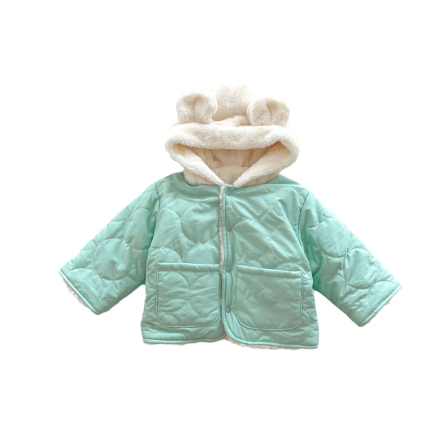 Fashionable Fleece-lined Quilted Baby Clothes