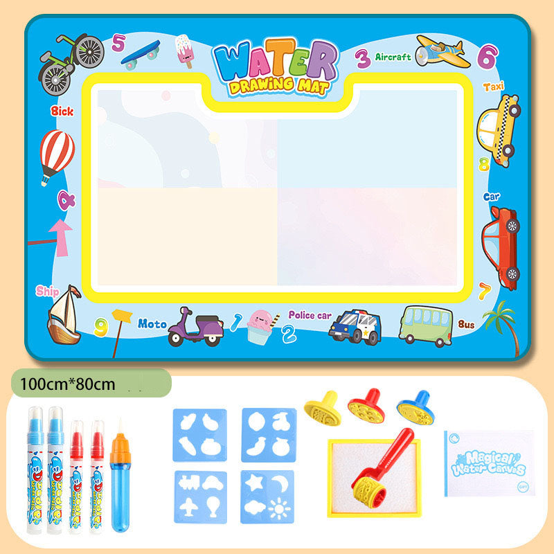 Water Doodle Mat Kids Toys Reusable Painting Writing Doodle Water Color Drawing Board Toddlers Preschool Education Toys