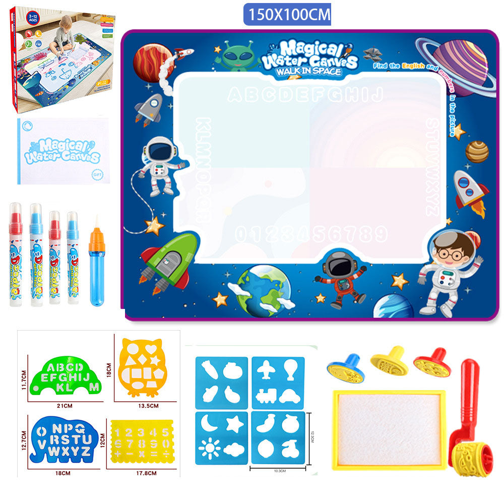 Water Doodle Mat Kids Toys Reusable Painting Writing Doodle Water Color Drawing Board Toddlers Preschool Education Toys