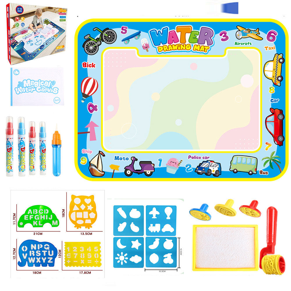 Water Doodle Mat Kids Toys Reusable Painting Writing Doodle Water Color Drawing Board Toddlers Preschool Education Toys