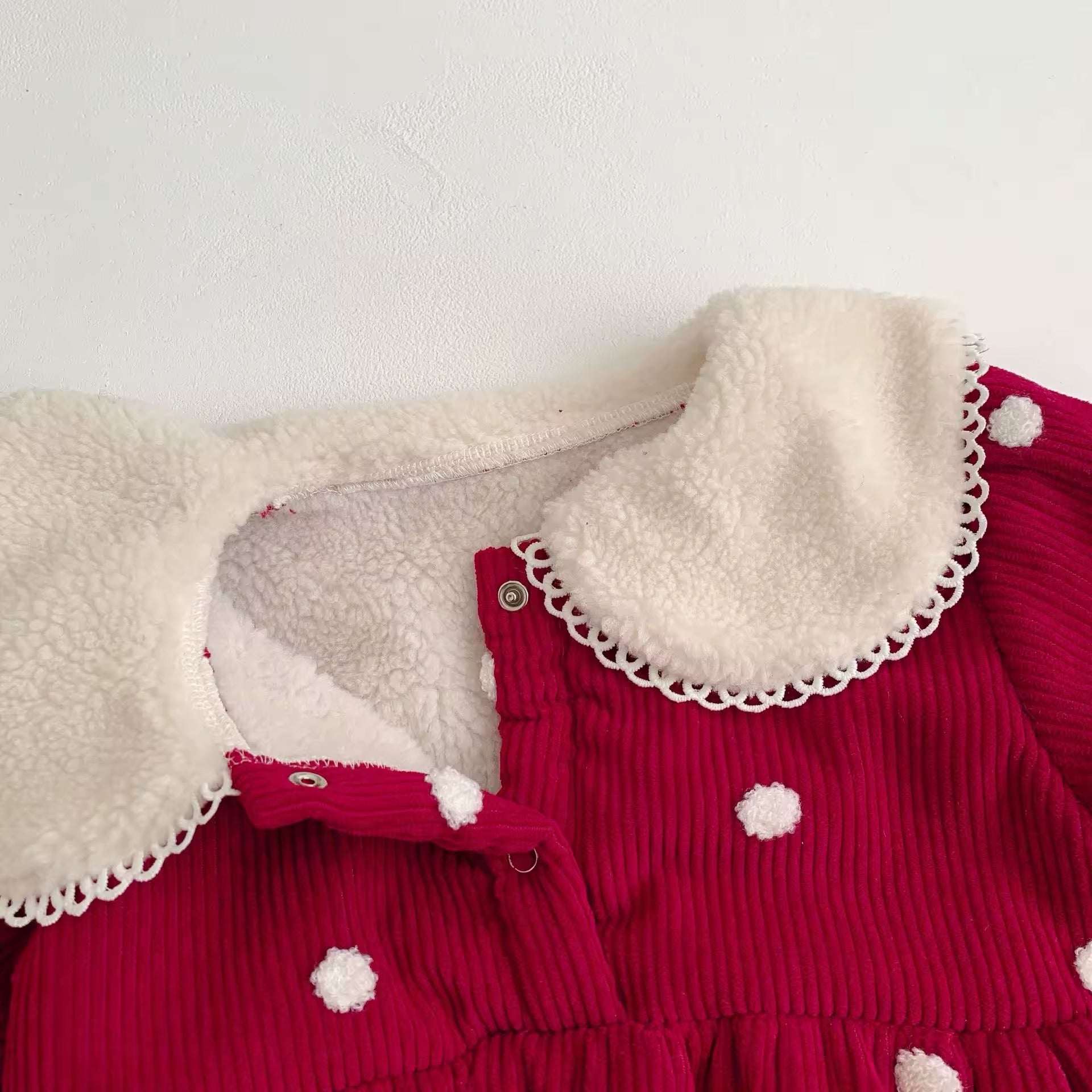 Warm Hug Polka Romper