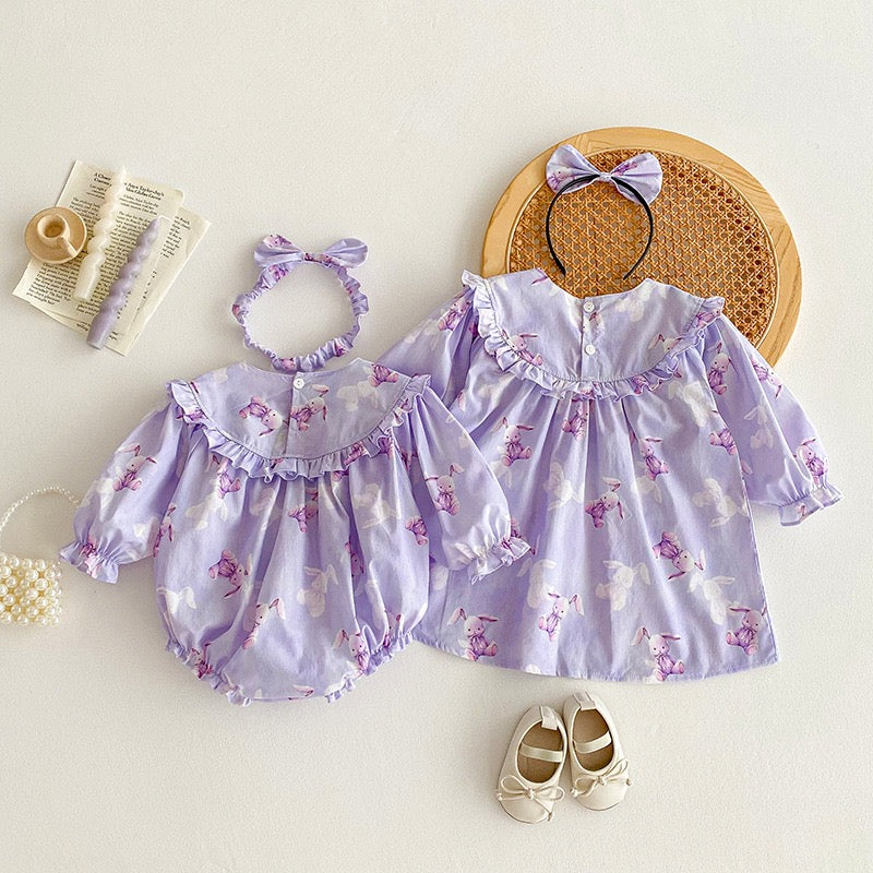 Lavender Dream Matching Romper and Dress