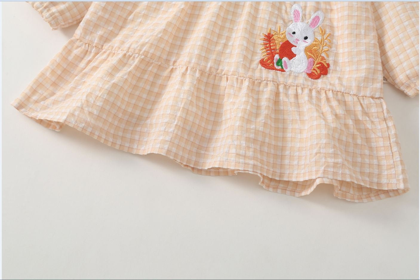 Bunny Meadow Gingham Dress – Sweet Pink 🐰🌸