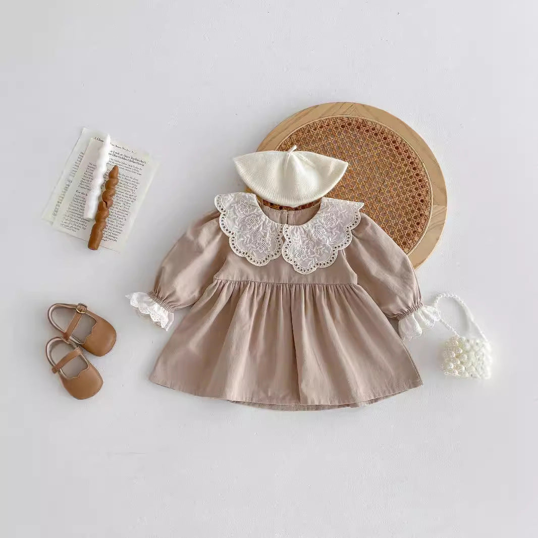 Simple Fashion Girls Autumn Clothing Dress