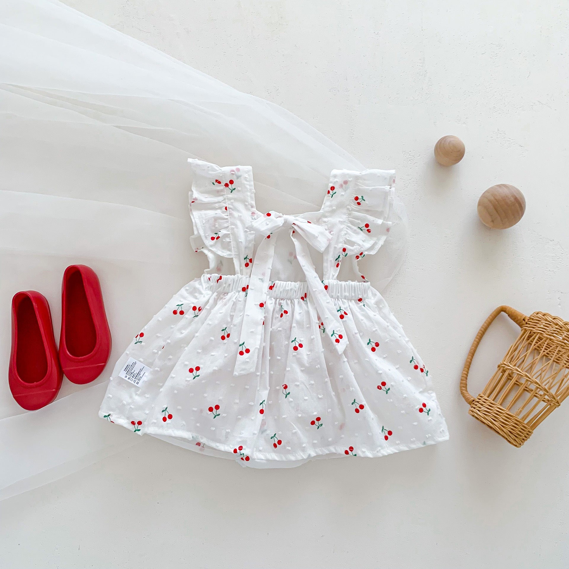 Cherry Pop Flutter Dress 🍒