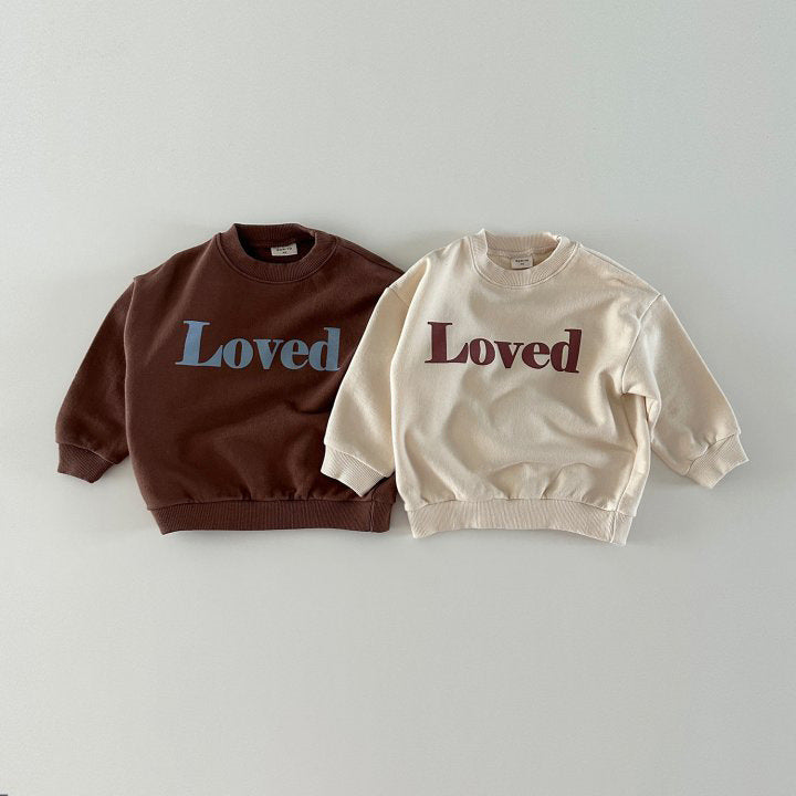 Children Comfortable Letter Crew Neck Top