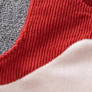 Soft cream fleece lining inside the corduroy baby overalls
