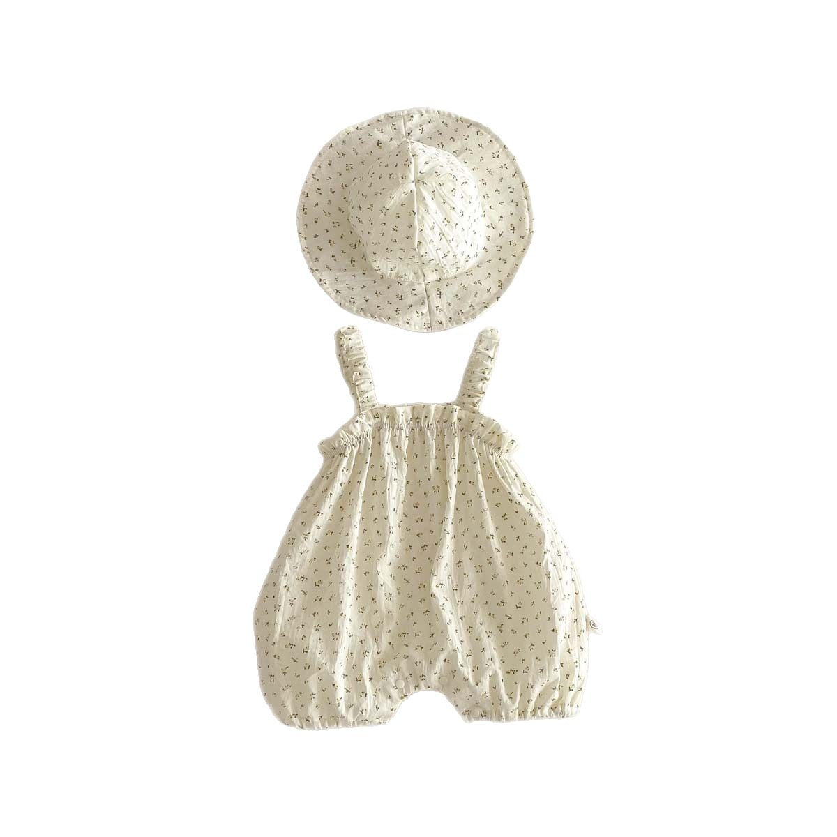 Thin With Shoulder-straps Romper Fashionable Floral Outwear