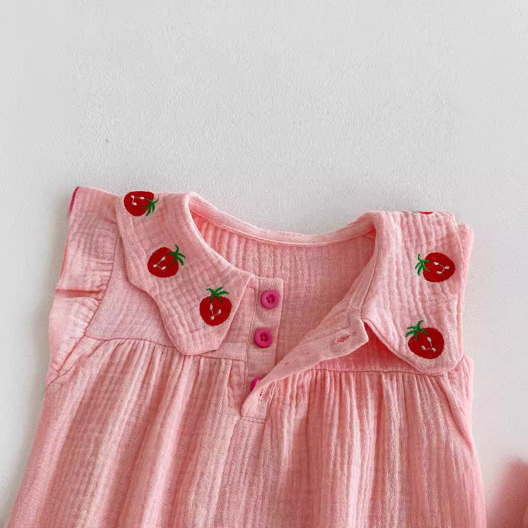 Infant Summer Jumpsuit Western Style Baby Girl Cloth Onesie