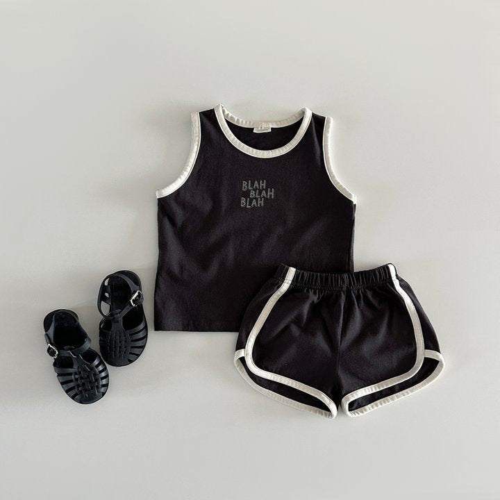 Cotton Sports Vest Shorts Casual Children Suit