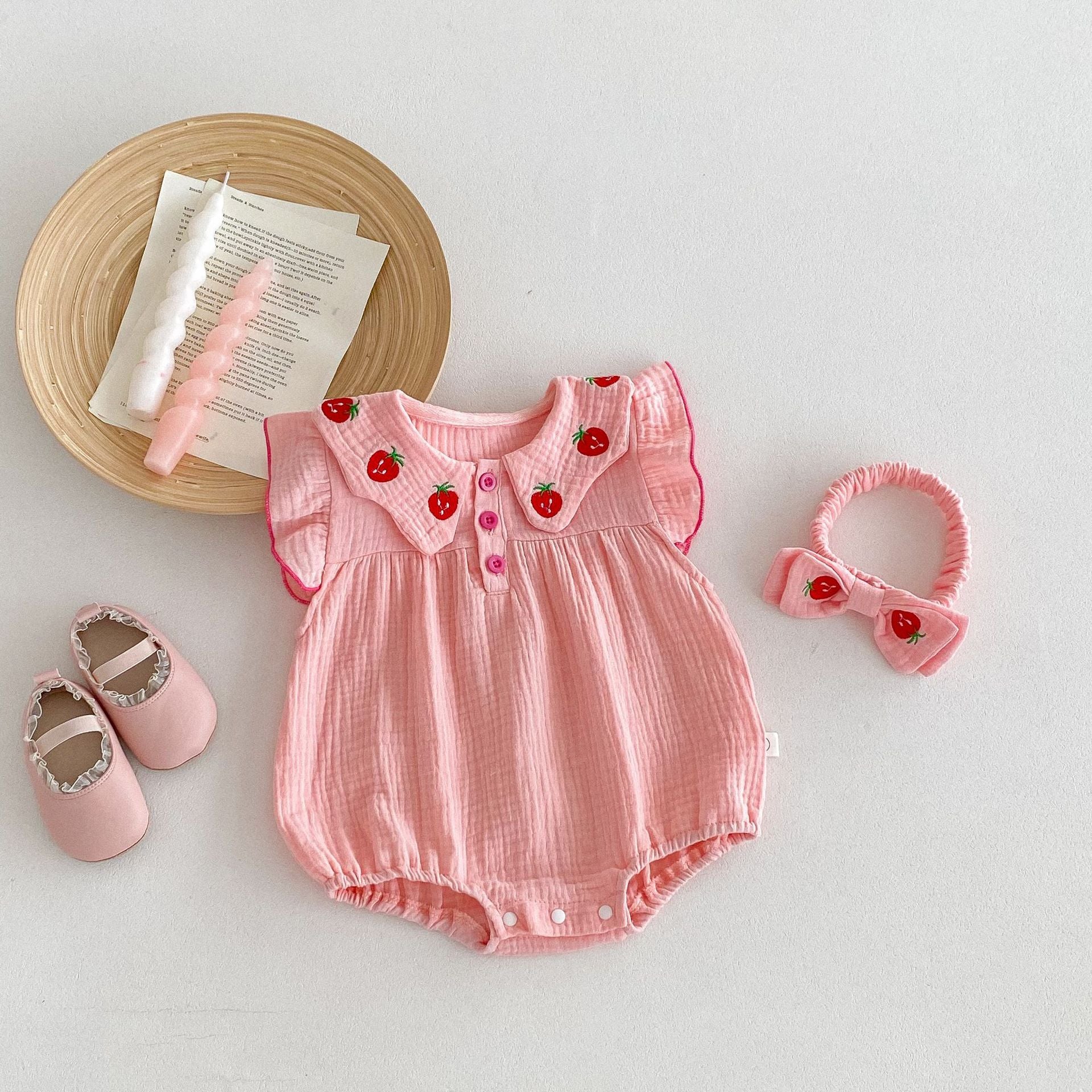 Infant Summer Jumpsuit Western Style Baby Girl Cloth Onesie