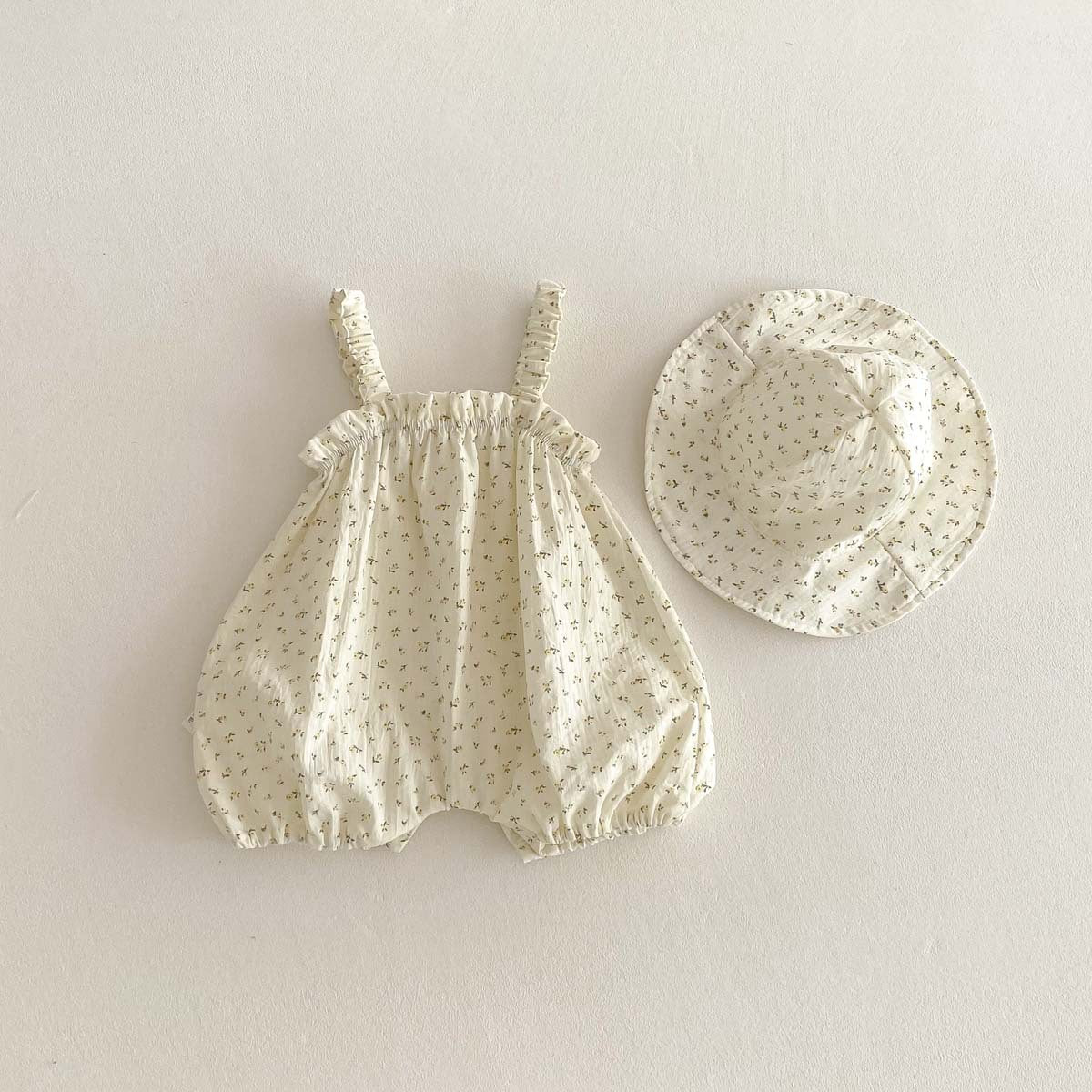 Thin With Shoulder-straps Romper Fashionable Floral Outwear