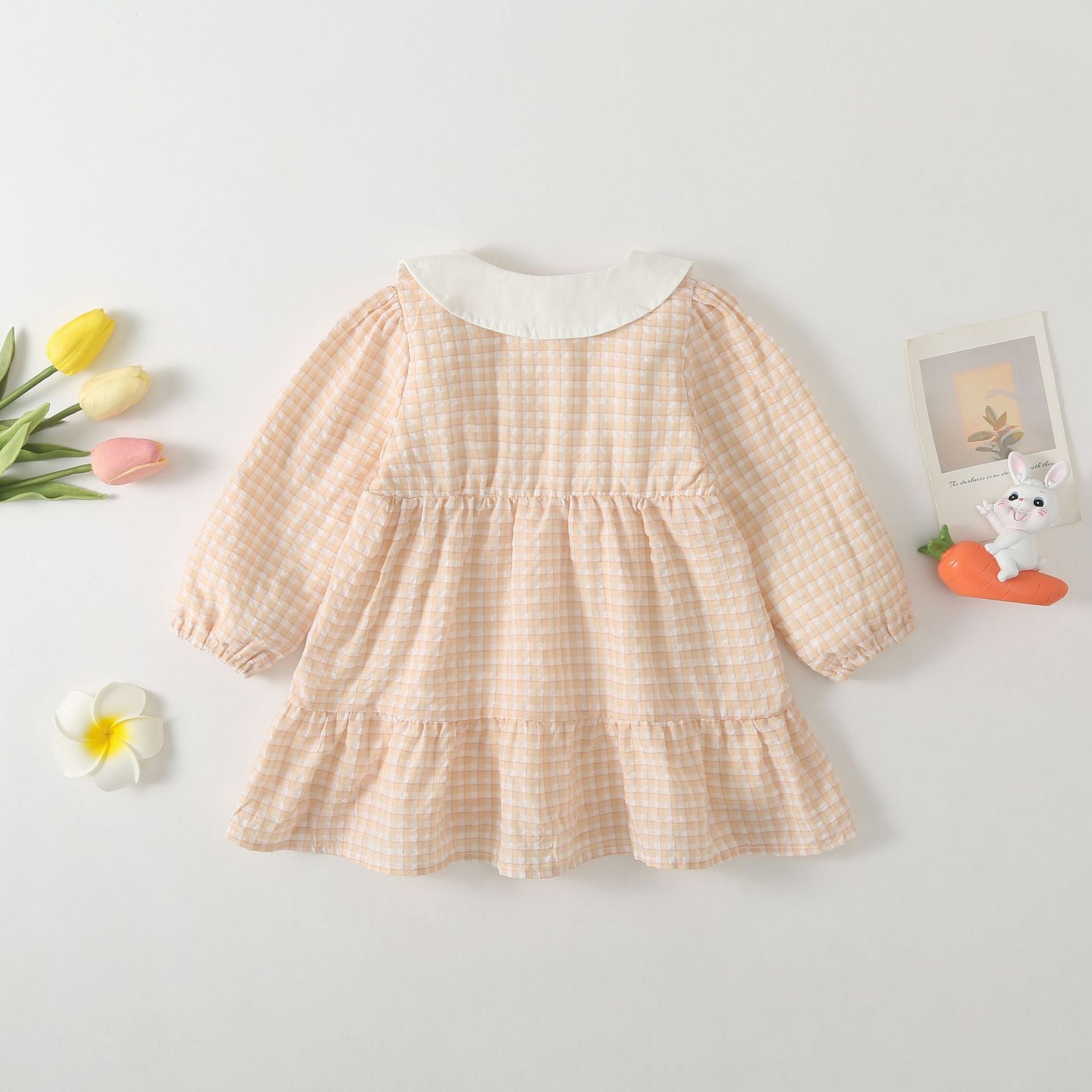 Bunny Meadow Gingham Dress – Sweet Pink 🐰🌸