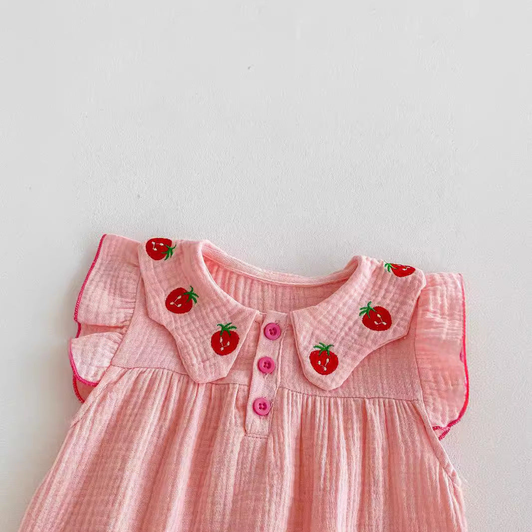 Infant Summer Jumpsuit Western Style Baby Girl Cloth Onesie