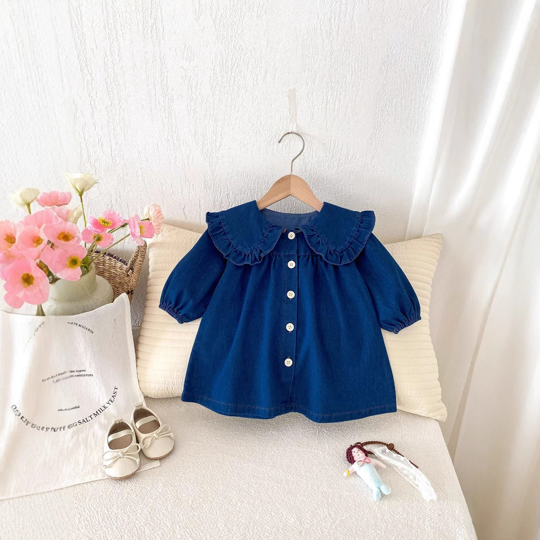 Baby Denim Romper & Skirt